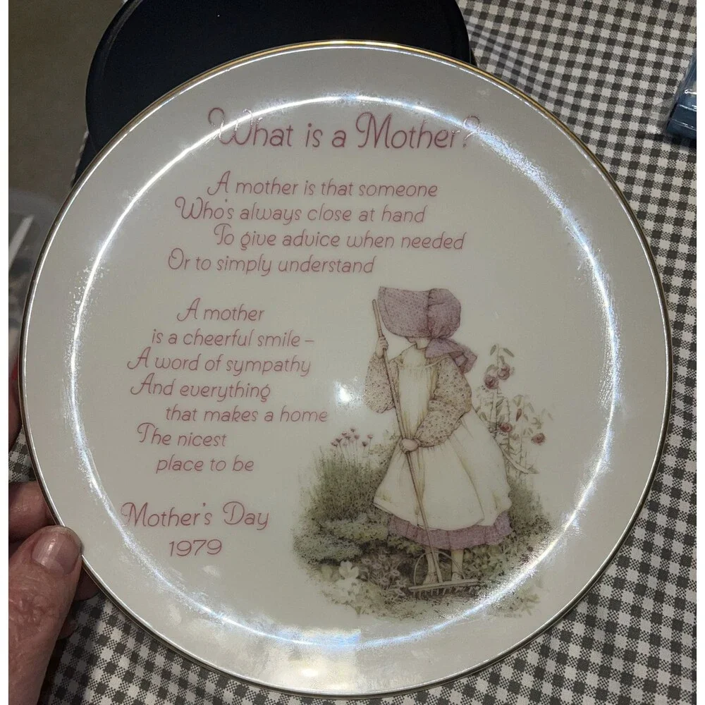 Vintage Holly Hobbie Plate What is a Mother! Mother’s Day 1979